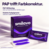 PAP-Whitening und violette Farbkorrektur. Der Farbeffekt ist vorübergehend.